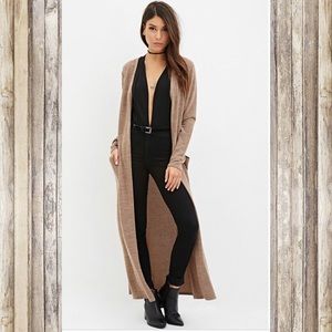 Floor length maxi cardigan